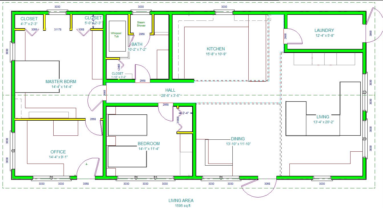 2 bdr layout